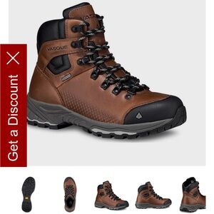 Vasque unisex Chestnut and Black Hiking Boots